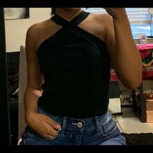Black tank top